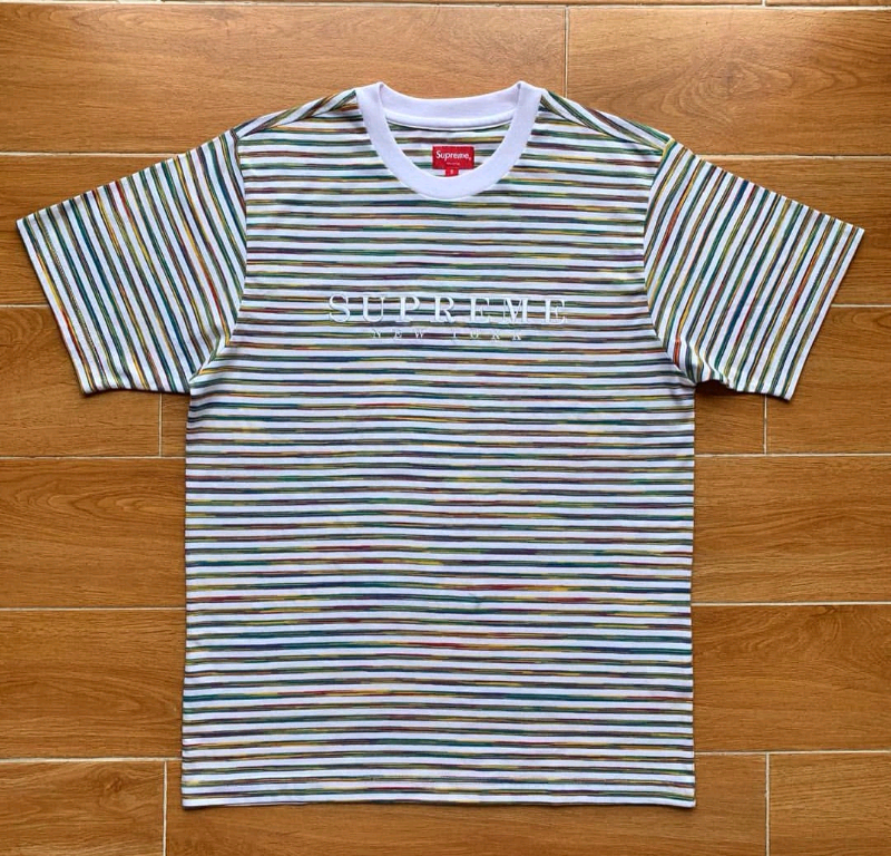 supreme static stripe tee